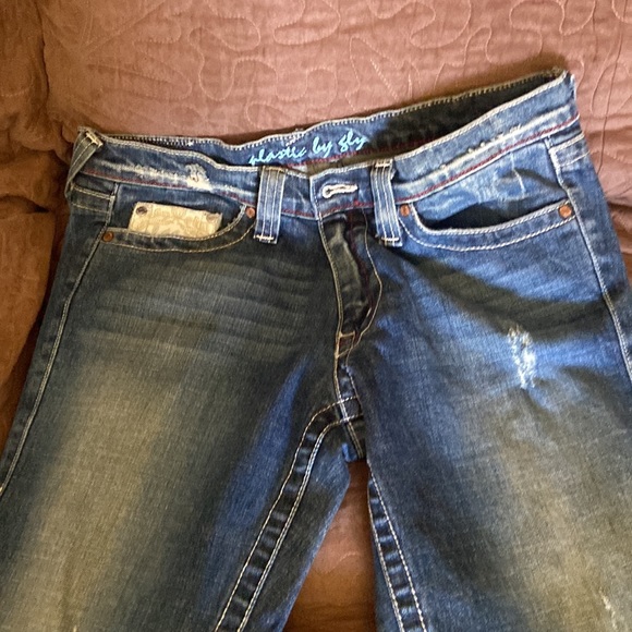 Distressed boot jeans never worn - Picture 4 of 8
